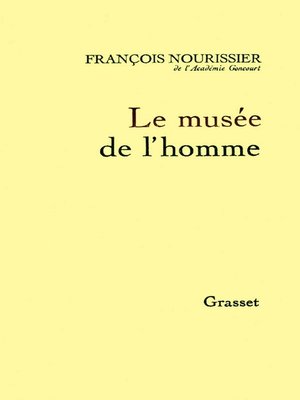 cover image of Le musée de l'homme
